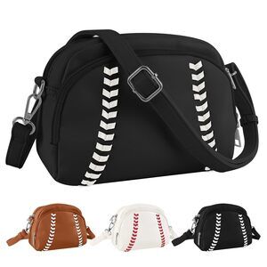 4947 Baseball Crossbody Purses Mom Sport Small Baseball Shoulder Bag Vegan